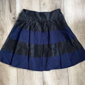 J Crew Collection Silk Taffeta Rugby Stripe Skirt
